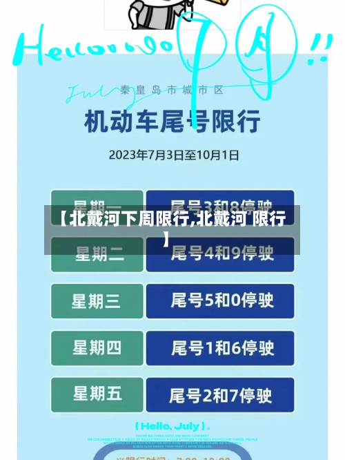 【北戴河下周限行,北戴河 限行】