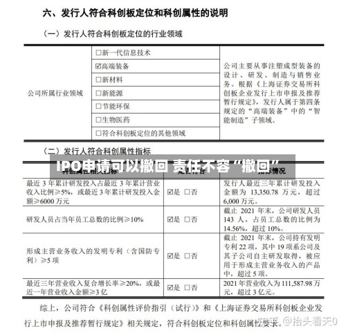 IPO申请可以撤回 责任不容“撤回”-第2张图片