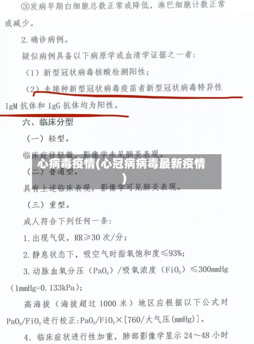 心病毒疫情(心冠病病毒最新疫情)-第2张图片