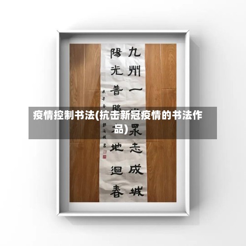 疫情控制书法(抗击新冠疫情的书法作品)