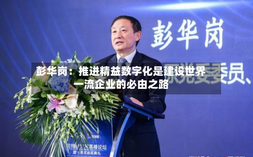彭华岗:推进精益数字化是建设世界一流企业的必由之路-第2张图片
