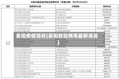 岳阳疫情现状(岳阳新冠病毒最新消息)-第2张图片