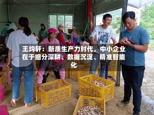 王均轩：新质生产力时代	，中小企业在于细分深耕、数据沉淀、精准智能化-第2张图片
